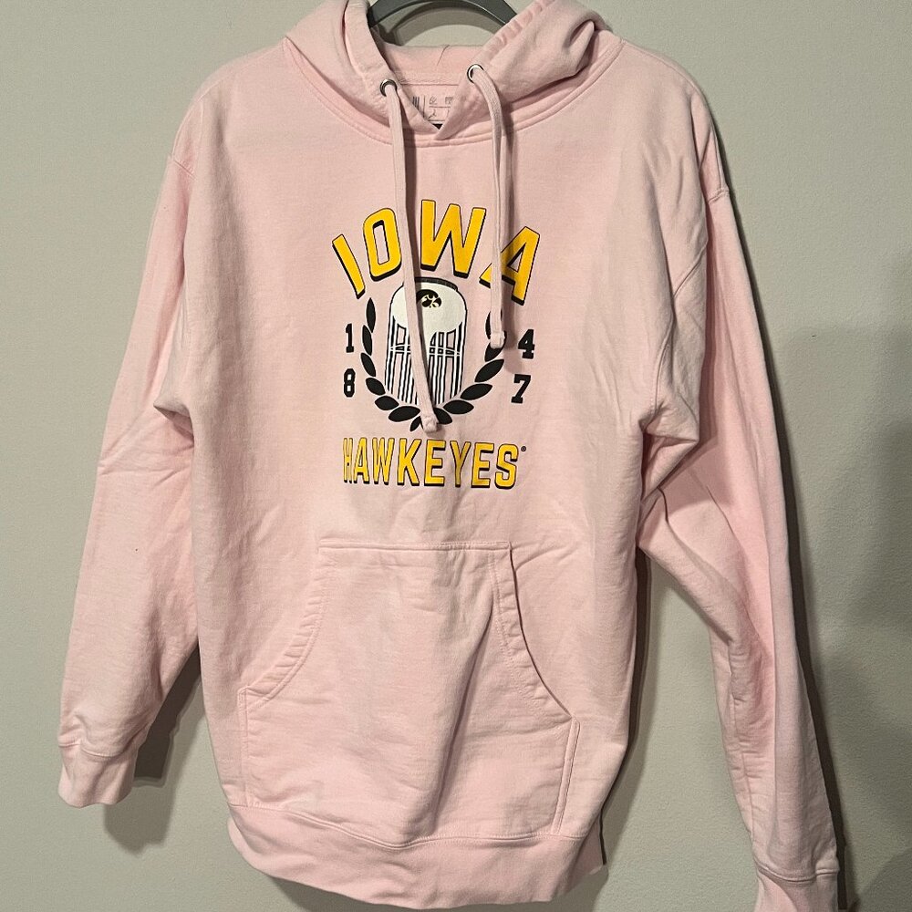 Uscape Iowa Hawkeyes Women's Light Pink Hoodie Size Large